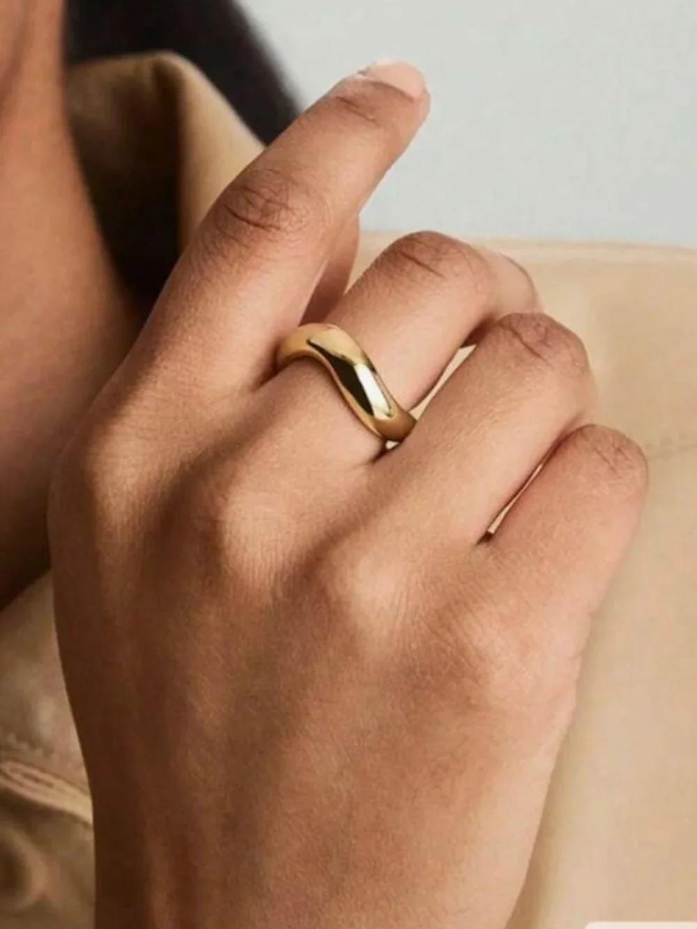 925 Sterling Silver Gold Plated Ring